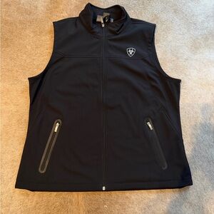 Ariat Black Vest with Logo